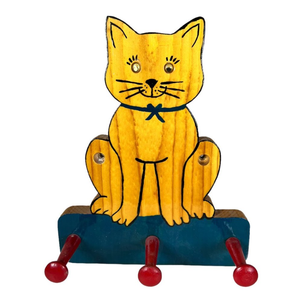 Wooden Cat‎ Hooks